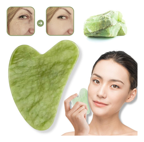 Piedra Guasha Jade Masajeador Purificador Facial Original