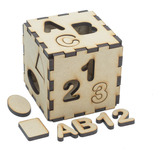 Cubo Encaje Figuras Geométricas Numeros- Juegos Didácticos