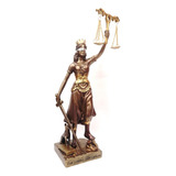 Dama Diosa De La Justicia En Resina Figura Deco 33.5 Cms