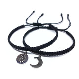 Pulseras Sol Y Luna Acero Inoxidable Parejas Novios Amigas