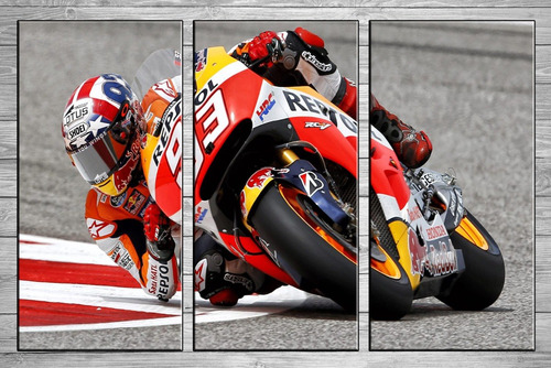 Cuadros Modernos Moto Gp Marc Marquez 90x57 Cm C64