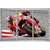 Cuadros Modernos Moto Gp Marc Marquez 90x57 Cm C64