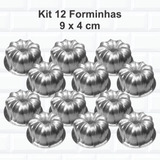 Kit 12 Mini Forma Bolo Vulcão Pudim Suíça Decorada N3 Gomada