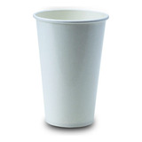 Vaso De Papel 12 Oz Para Bebidas Frías (50 Unidades) Color Blanco