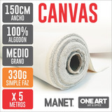 Fondo Rollo Tela Canvas Algodon Manet 1441 330g 1,50m X 5m