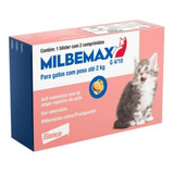 Vermifugo Milbemax Para Gatos Até 2kg - 2 Comprimidos