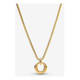 Colar Collier Dourado Em Prata 925 C/ Caixa