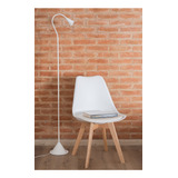 Lampara Pie Lectura Living Moderna Blanco Led Flexi Manfroni