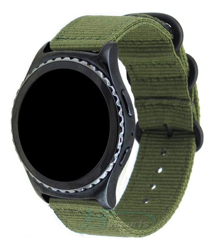 Pulseira Nylon Militar 20mm Para Galaxy Watch Active 2 44mm