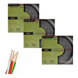 Cable Electrico Unipolar 1,5 Mm Combo X3 Unidades X 100m