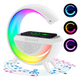 Luminária G Speaker Caixa Som Carregador Indução Rgb Radio E