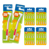 Kit Ortodôntico 2 Escova Interdental + 4 Cartela Refil