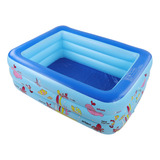 Piscina Inflable Familiar Para Niños Bebés Y Mascotas Azul