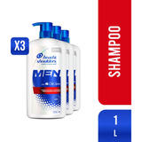 Pack 3 Shampoos Head & Shoulders Men Con Old Spice 1l