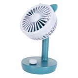 Ventilador De Escritorio Pequeño, Carga Usb, 1200 Mah, Ángul