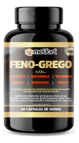 Feno-grego 500mg (trigonella Foenum-graecum) Melfort 