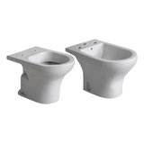 Juego Veneto Ferrum Inodoro Corto Bidet 3 Orificios