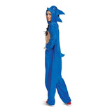 Disfraz Kigurumi Pijama Sonic Adultos Damas Unisex Hombres 