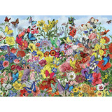 Cobble Hill Puzzle De 1000 Piezas - Jardín De Mariposas - Pó
