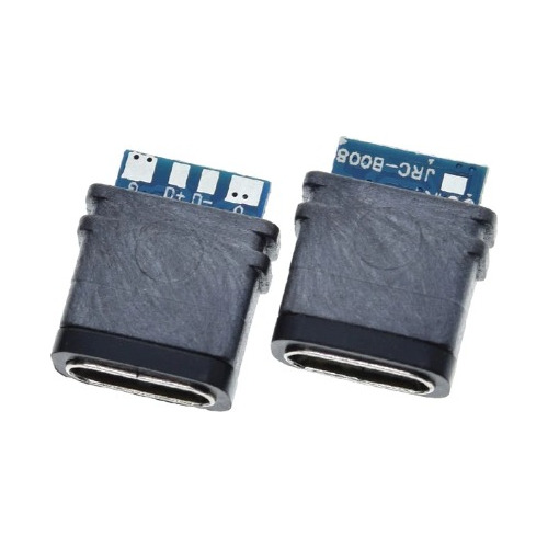 Conector Usb Tipo C Hembra Pcb Waterproof