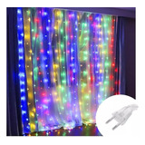 Cortinas Luces 3x3 300 Led Decoración Fiestas Boda Secuencia