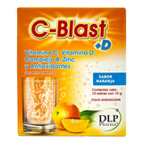 C-blast+d Vitamina C Y D,complejo B Zinc En Polvo 10 Sobres