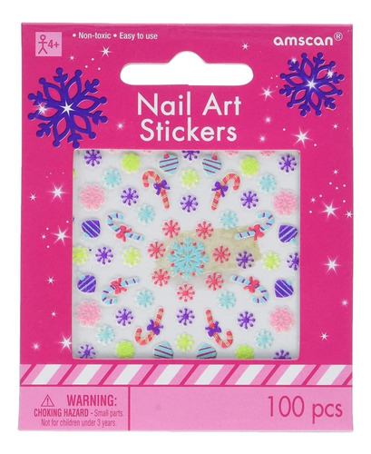 Festive Navidad Nail Art Calcomania Accesorio De Fiesta, De