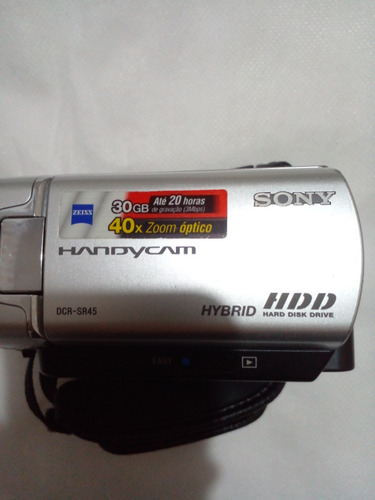 Camera Filmadora Handycan 40x Dcr-sr 45 Sony..c/ Defeito Ler