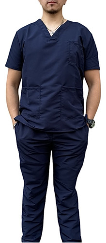 Uniforme Hombre Antifluido Medico Scrub + Obsequio