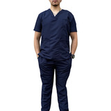 Uniforme Hombre Antifluido Medico Scrub + Obsequio