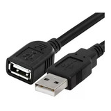 Cable Alargue Usb Macho A Hembra 2 Metros Noga Negro