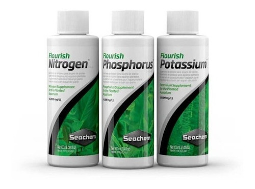 Pack Seachem Plantado 2 Nitrogen Fosforo Potasio X 100m Poly