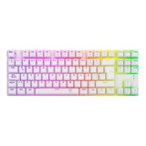 Teclado Gamer T-dagger Bora T-tgk315 Qwerty Espanhol Cor Branco Com Luz Rgb