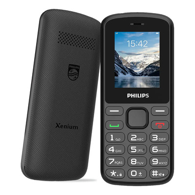 Philips Teléfono Móvil E2101p Para Adultos Mayores, Botones Grandes,teclado Iluminado, Volumen Alto, Resistente,bluetooth, Fmcompactonegro | Meses sin interés