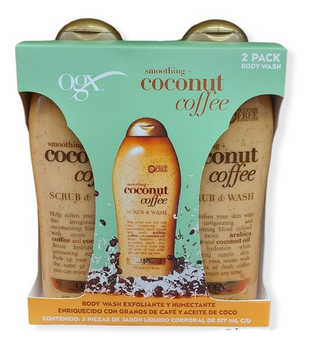 Jabón Líquido Corporal Cocount Coffee 557ml 2 Pack