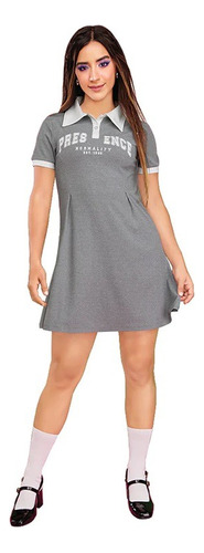 Vestido Gris Jaspe  910-17