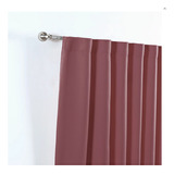 Juego De Cortinas Blackout Catania Rose Blush Larga Vianney