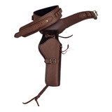 Funda Cartuchera Revolver Cuero Cinturon Canana Cowboy 