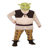 Traje De Shrek Cosplay Top+pant+máscara+guantes 11 #m