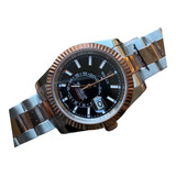 Reloj R.o.l.e.x Sky Dweller Automatico Zafiro 40mm Bitono