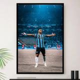 Quadro Luis Suarez Comemorando Gol Decorativo A3 35x45cm