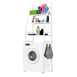 Mueble Organizador Para Lavadora Rack Estante Repisas Blanco