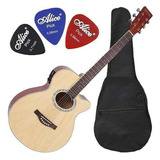 Kit Violão Mini Jumbo Eletroacústico Afinador Gsf1r Giannini