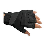 Guantes Tacticos Blackhawk Dedo Cortado Negro Moto 