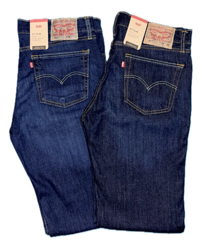 Pantalones Levis 511 Hombre Jeans Slim Fit Caballero 2pzs | Meses sin interés