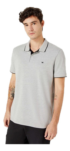 Camisa Gola Polo Hering Básica Masculina Piquet Com Bordado