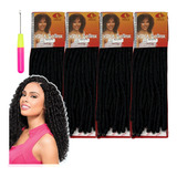 Kit 4 Cabelo Nina Super Soft  Crochet Braids + Agulha Brinde