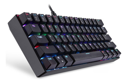 Motospeed Ck61 Rgb Teclado Mecánico Para Juegos Outmu Rojo