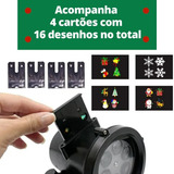 Projetor Natal Natalino Led Laser Espeto Casa Jardim Externo