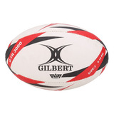 Pelota De Rugby Nº3 Gilbert G-tr3000 Entrenamiento Goma Color Blanco/rojo